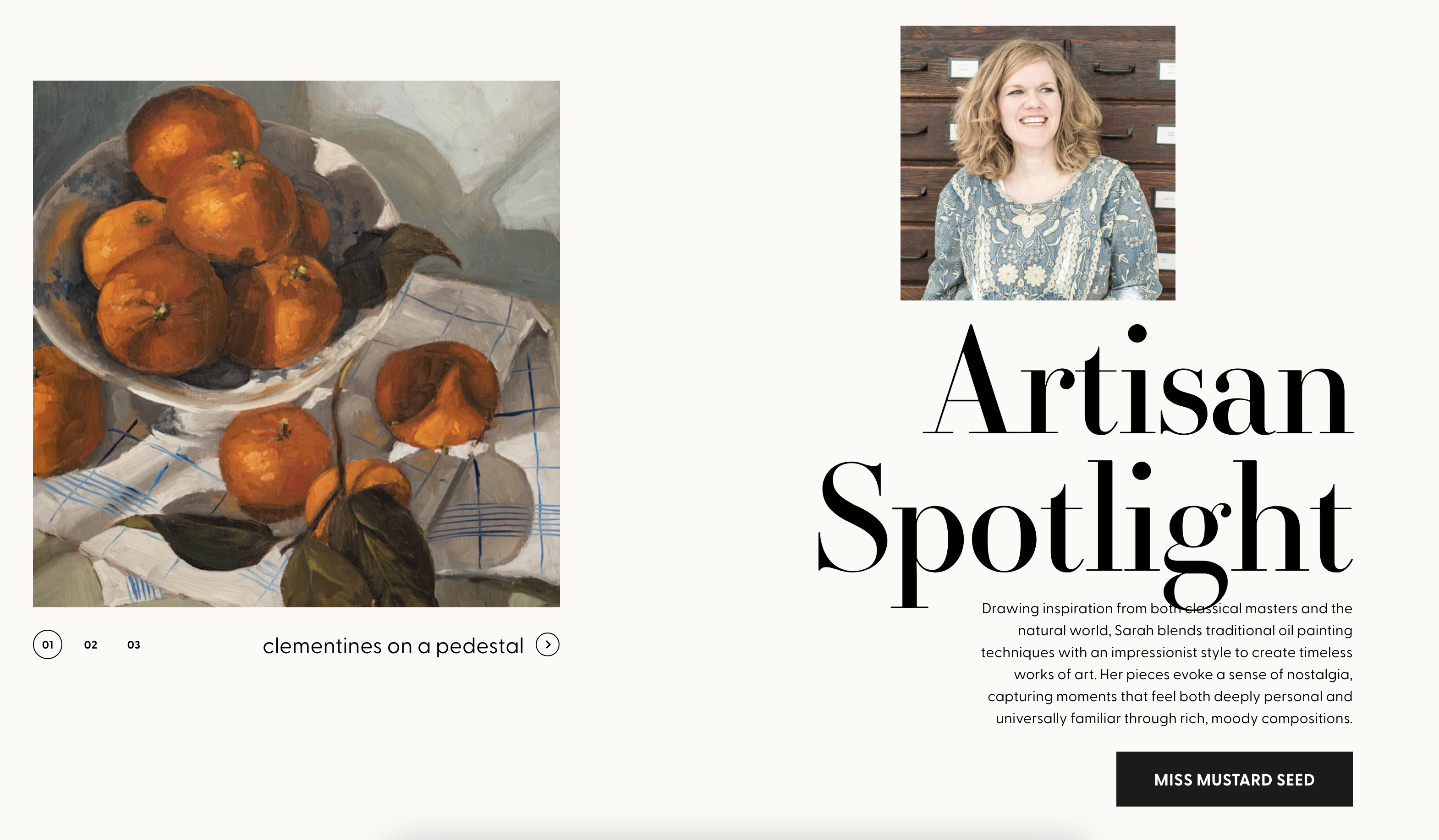 society6 artisan spotlight | marian parsons art | miss mustard seed